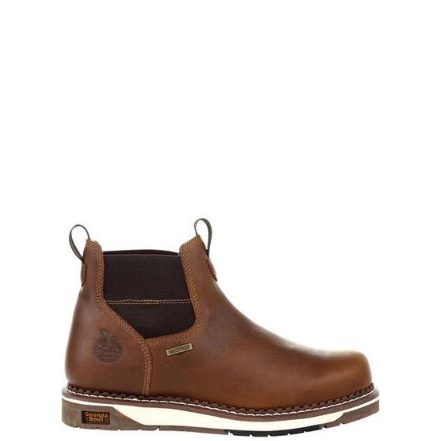 Georgia Boot Men's 5" Waterproof EH Wedge Sole Soft Toe Chelsea Boot - Work World - Workwear, Work Boots, Safety Gear