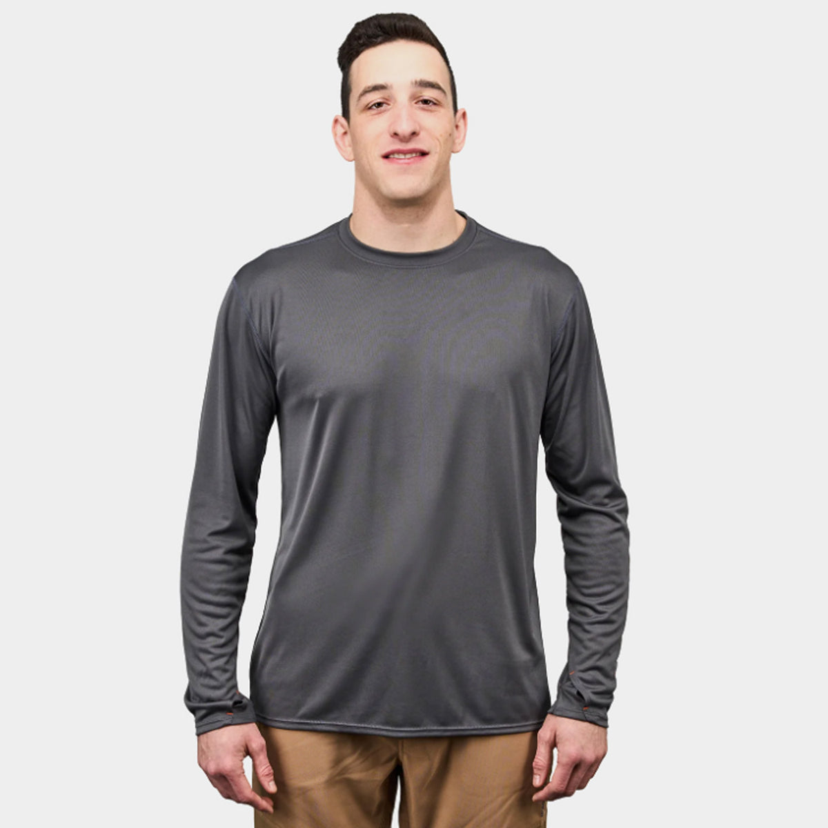 Grundéns Men&#39;s Tough Sun Crew Performance Long Sleeve T-Shirt - Work World - Workwear, Work Boots, Safety Gear