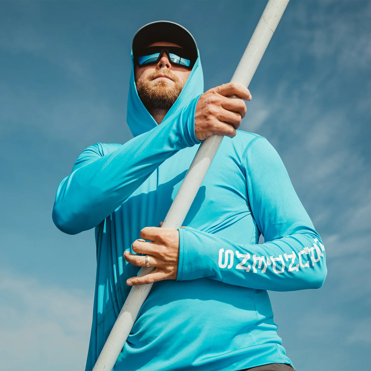Grundéns Men&#39;s Tough Sun Hooded Long Sleeve T-Shirt - Work World - Workwear, Work Boots, Safety Gear