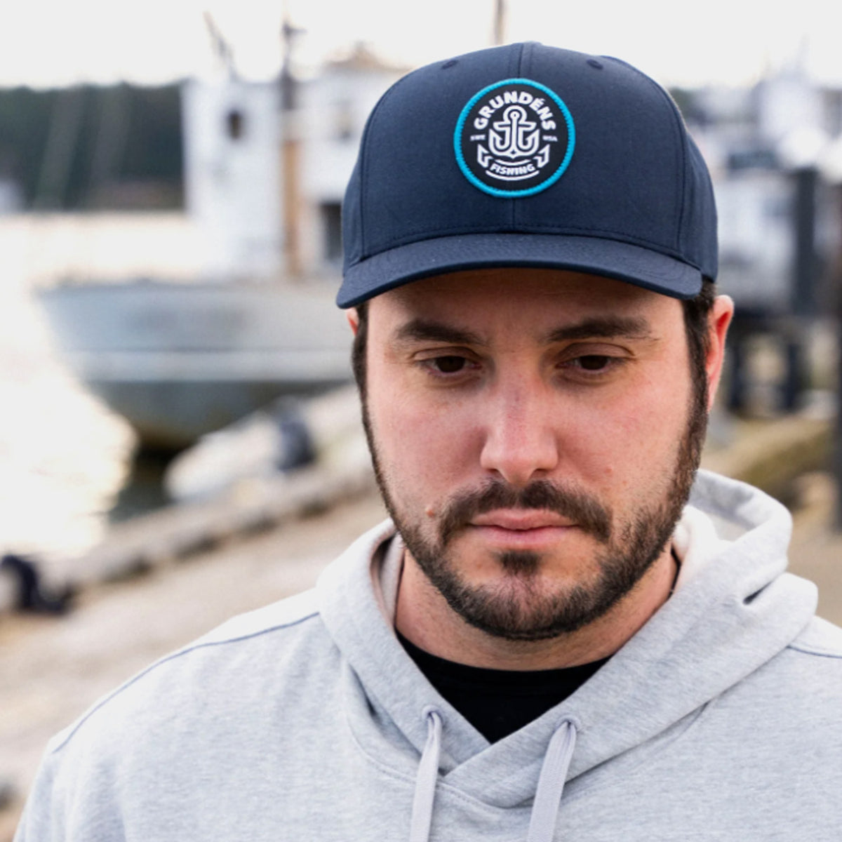 Grundéns Men&#39;s Icon Anchor Trucker Hat - Work World - Workwear, Work Boots, Safety Gear