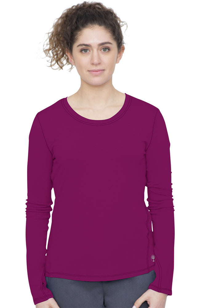 Healing Hands Women&#39;s Mackenzie Long Sleeve Scrub Top - Work World - Workwear, Work Boots, Safety Gear