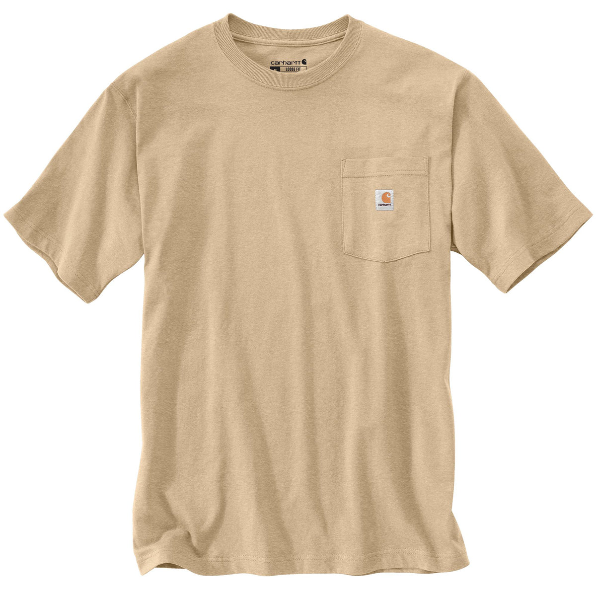 Carhartt Men&#39;s Short Sleeve Pocket T-Shirt_Beach Heather - Work World - Workwear, Work Boots, Safety Gear