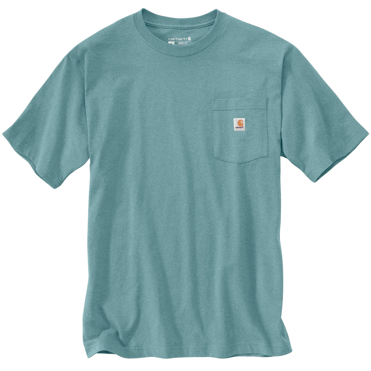 Carhartt Men&#39;s Short Sleeve Pocket T-Shirt_Summer Blue Heather - Work World - Workwear, Work Boots, Safety Gear