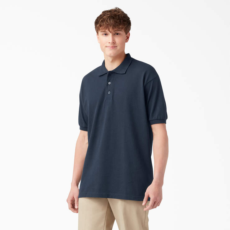 Dickies Men&#39;s Pique Short Sleeve Polo - Work World - Workwear, Work Boots, Safety Gear