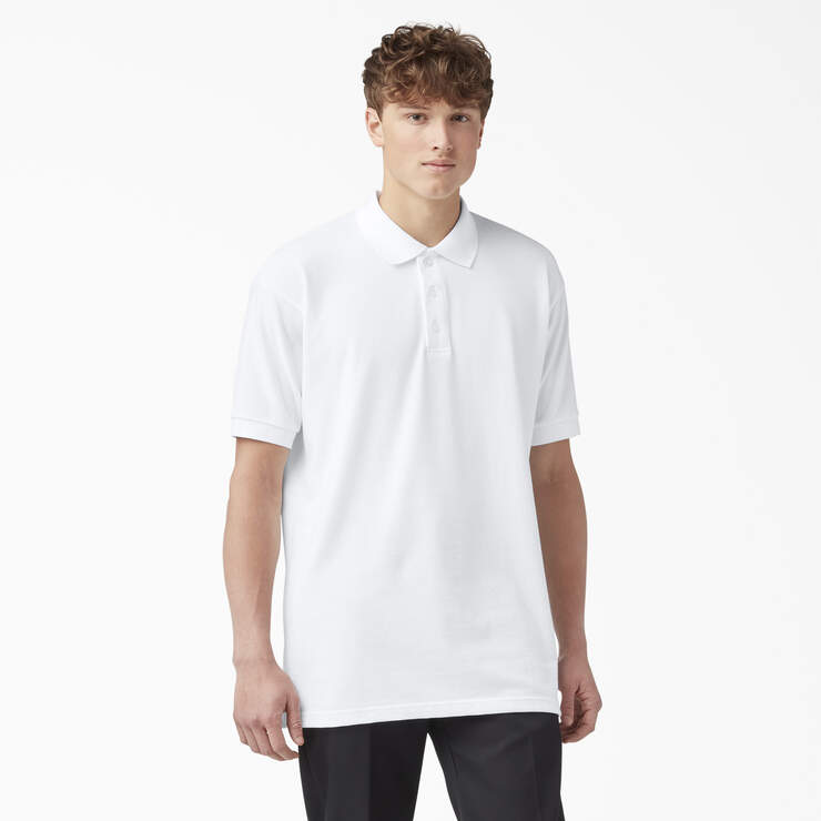 Dickies Men&#39;s Pique Short Sleeve Polo - Work World - Workwear, Work Boots, Safety Gear