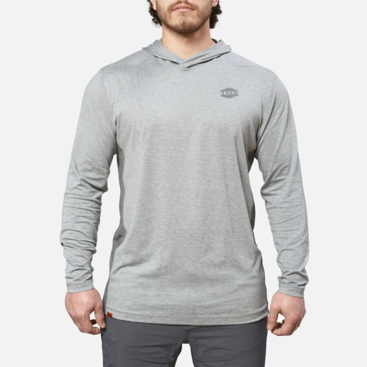 BRUNT Men&#39;s The Mckenna Tech UPF 50 Hooded Long Sleeve T-Shirt - Work World - Workwear, Work Boots, Safety Gear