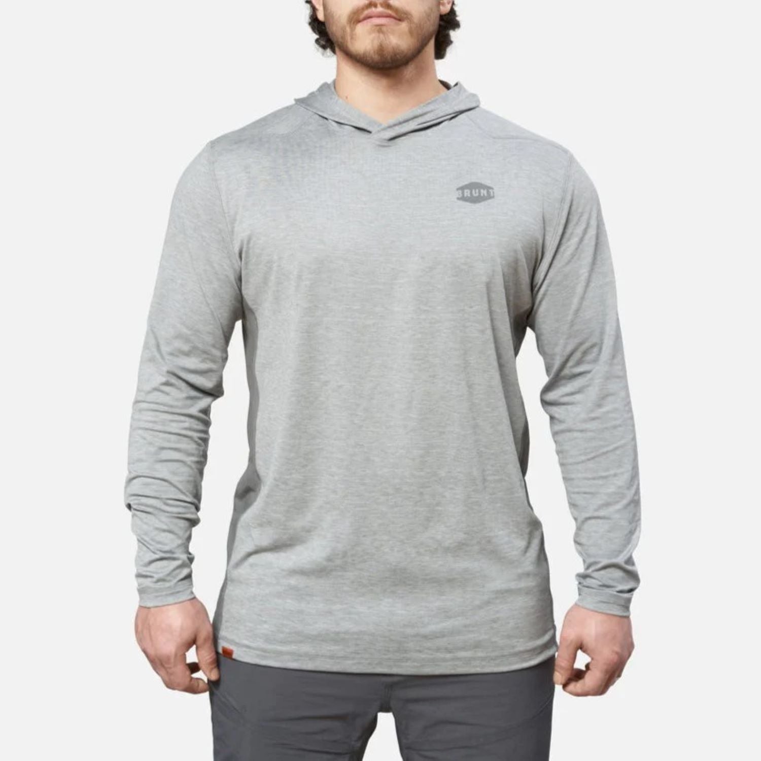 BRUNT Men's The Mckenna Tech UPF 50 Hooded Long Sleeve T-Shirt - Work World - Workwear, Work Boots, Safety Gear
