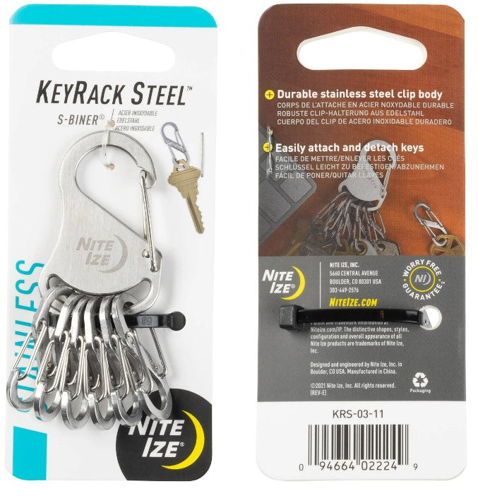 Nite Ize KeyRack Steel S-Biner® - Work World - Workwear, Work Boots, Safety Gear