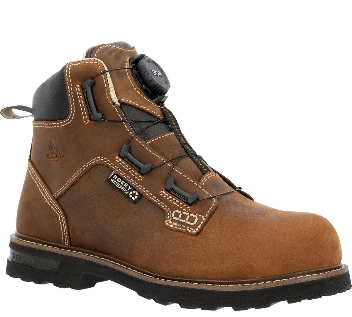 Rocky Men&#39;s Grindstone XTR BOA® 6&quot; Waterproof Comp Toe Work Boot - Work World - Workwear, Work Boots, Safety Gear