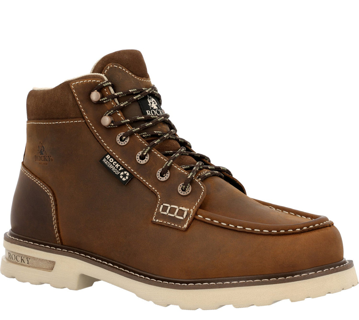 Rocky Men&#39;s Grindstone XTR 6&quot; Waterproof EH Moc Toe Work Boot - Work World - Workwear, Work Boots, Safety Gear