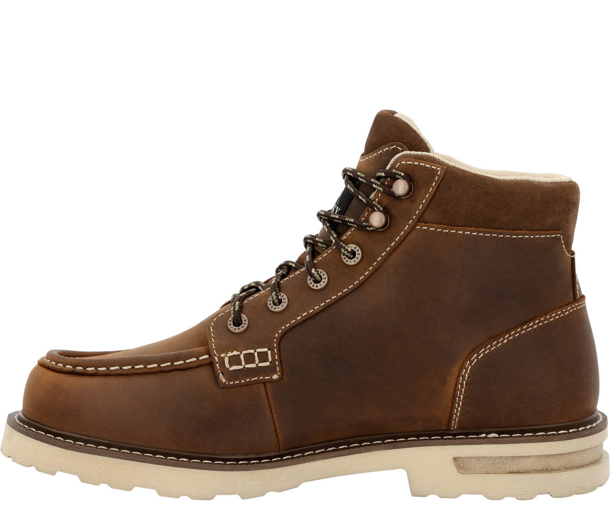 Rocky Men&#39;s Grindstone XTR 6&quot; Waterproof EH Moc Toe Work Boot - Work World - Workwear, Work Boots, Safety Gear