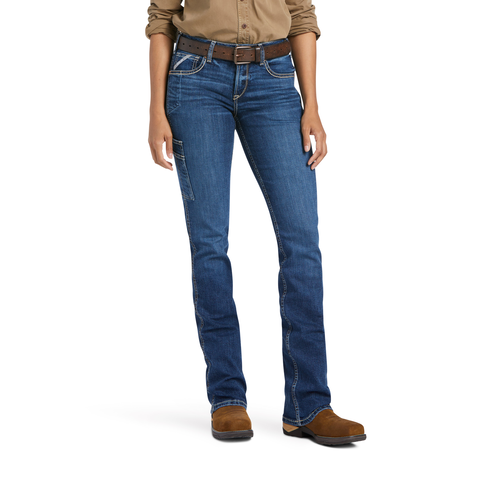 Ariat Women's Rebar Work Flex Perfect Rise Riveter Boot Cut Jean - Work World - Workwear, Work Boots, Safety Gear
