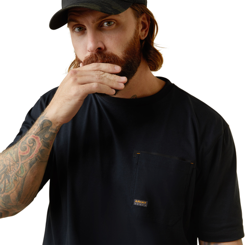 Ariat Men&#39;s Rebar Workman Born For This Graphic Short Sleeve T-Shirt - Work World - Workwear, Work Boots, Safety Gear
