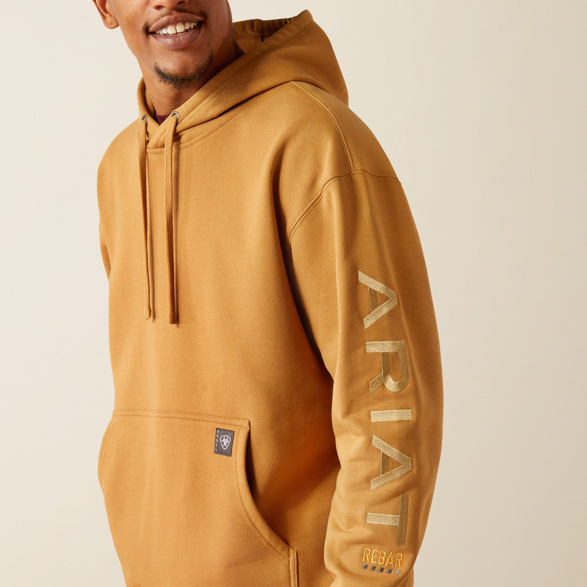Ariat Men&#39;s Rebar Logo Graphic Sleeve Hoodie - Work World - Workwear, Work Boots, Safety Gear