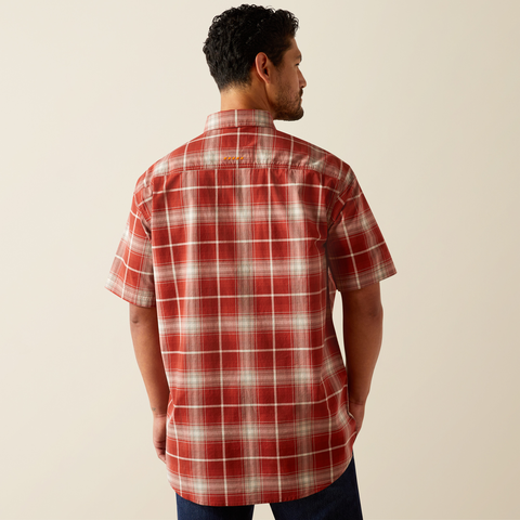 Ariat Men&#39;s Made Tough Durastretch Button-Down Short Sleeve Work Shirt - Work World - Workwear, Work Boots, Safety Gear