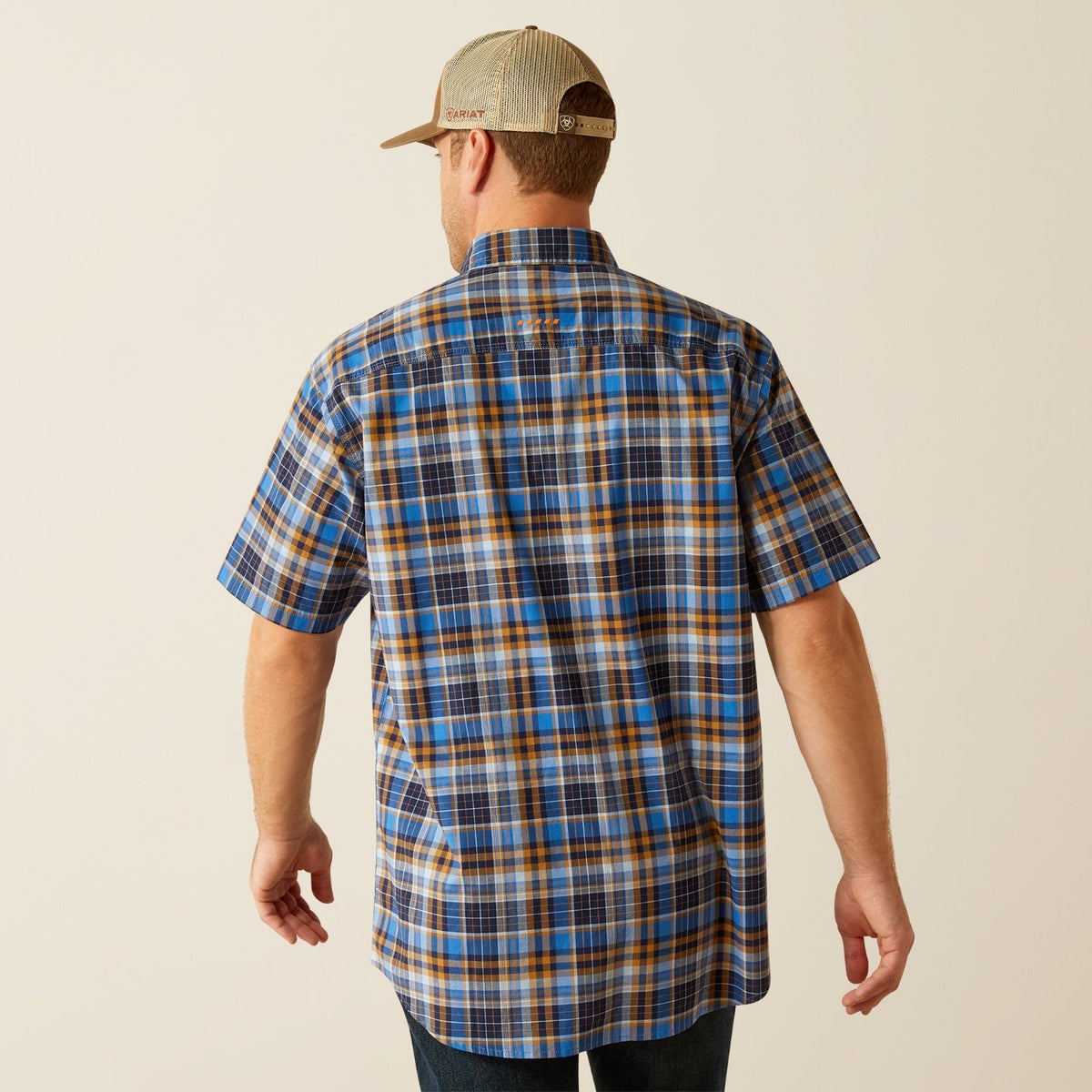Ariat Men&#39;s Made Tough Durastretch Button-Down Short Sleeve Work Shirt - Work World - Workwear, Work Boots, Safety Gear
