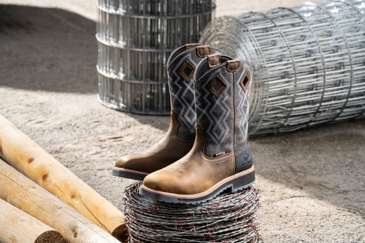 Wolverine Men&#39;s Rancher Pro 10&quot; Waterproof Western Boot - Work World - Workwear, Work Boots, Safety Gear