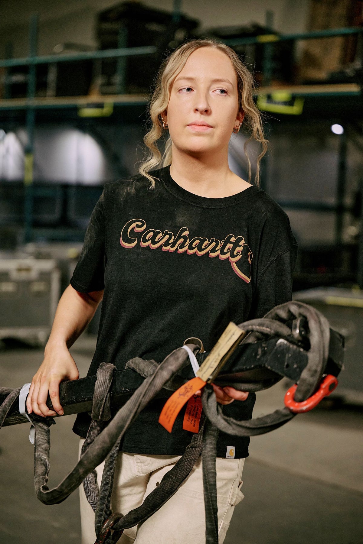 Carhartt Women&#39;s Tencel™ Script Graphic Loose Fit Short Sleeve T-Shirt - Work World - Workwear, Work Boots, Safety Gear
