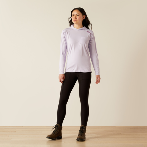 Ariat Women&#39;s Rebar Sunblocker Hooded Long Sleeve T-Shirt - Work World - Workwear, Work Boots, Safety Gear