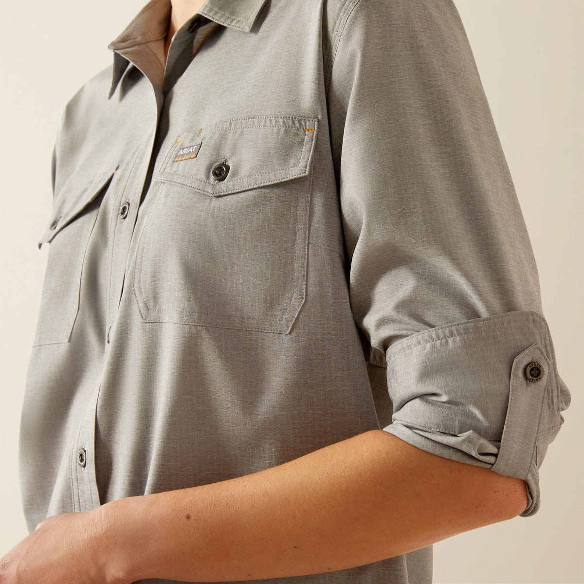 Ariat Women&#39;s Made Tough Durastretch Button-Down Long Sleeve Work Shirt - Work World - Workwear, Work Boots, Safety Gear