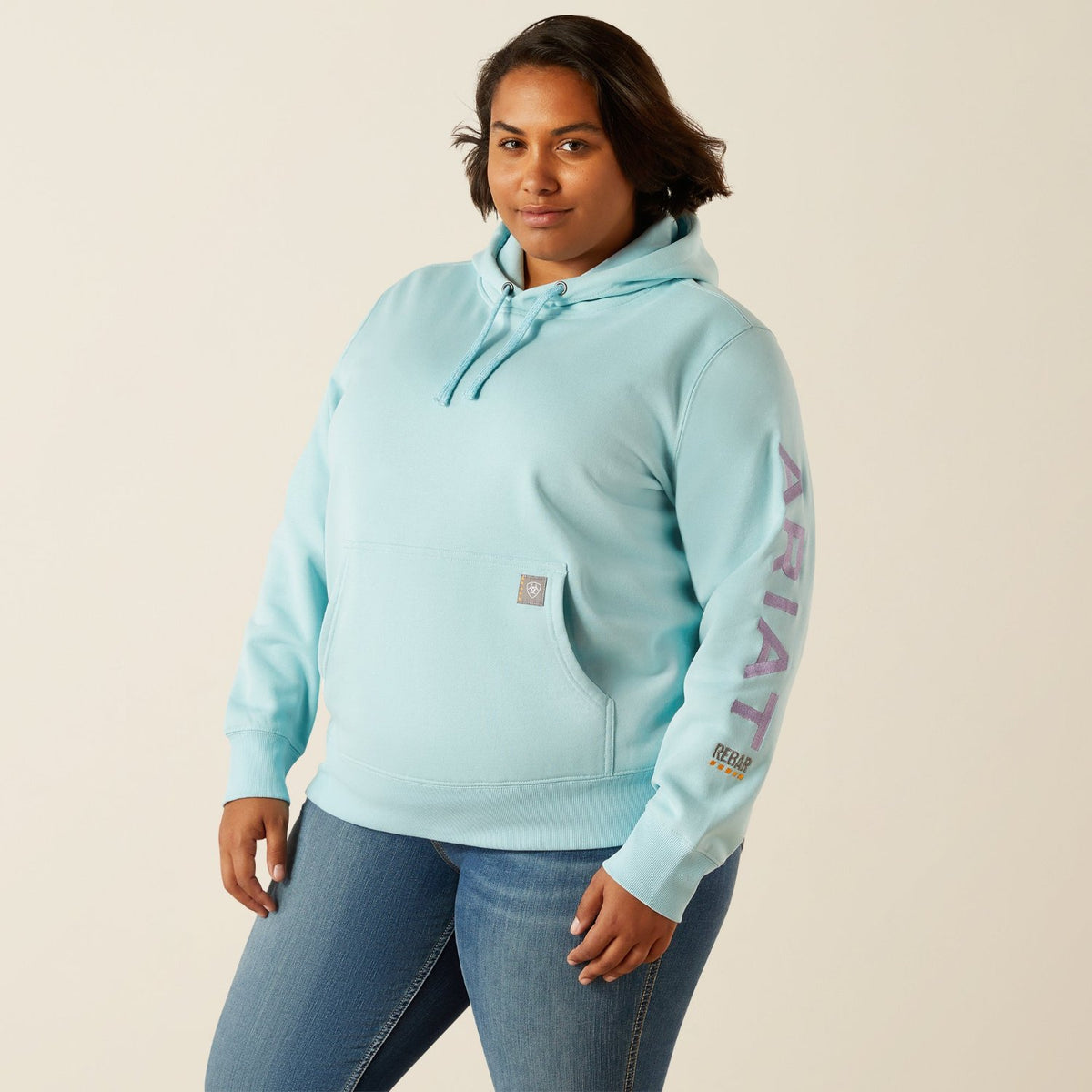 Ariat Women&#39;s Rebar Logo Graphic Sleeve Hoodie - Work World - Workwear, Work Boots, Safety Gear