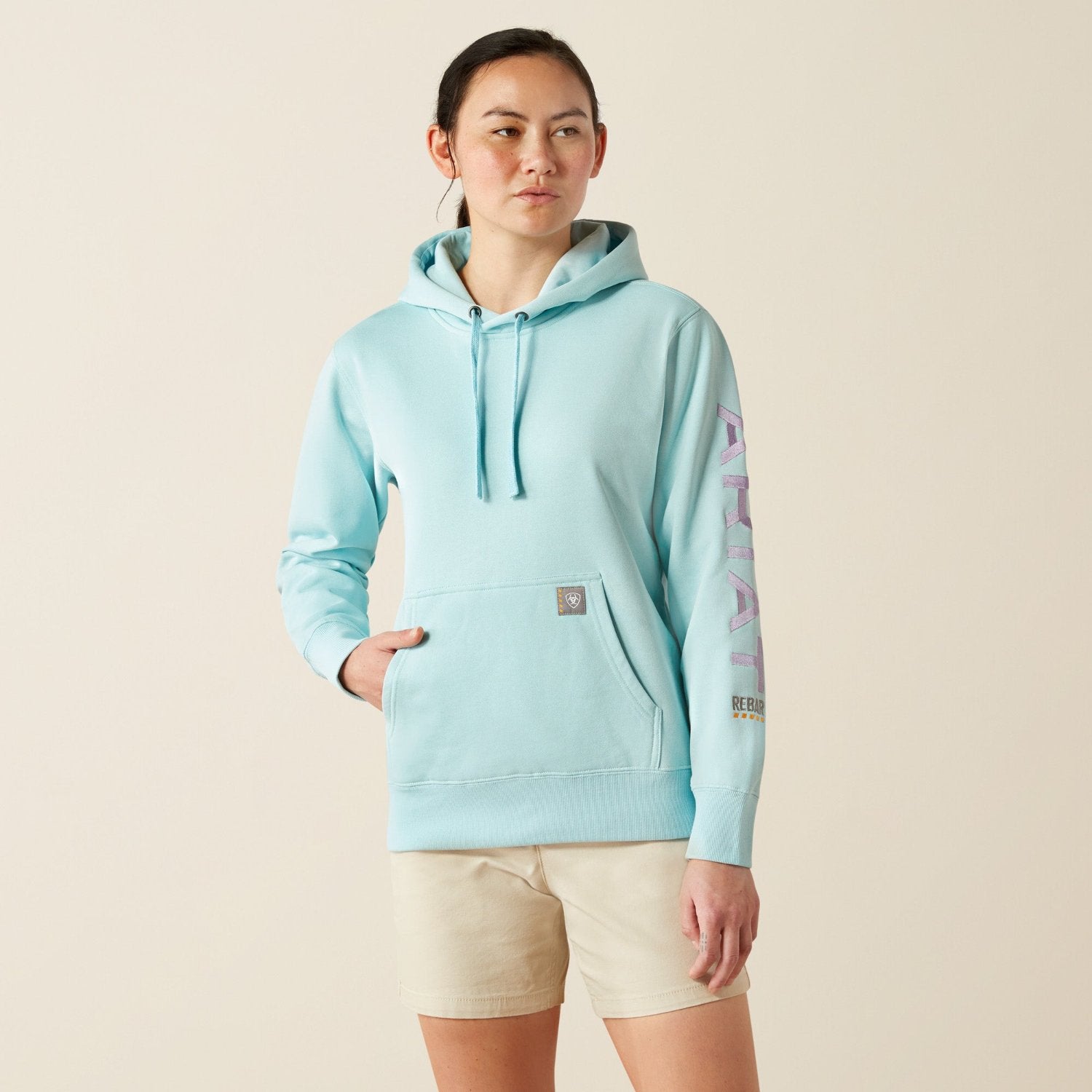 Ariat Women's Rebar Logo Graphic Sleeve Hoodie - Work World - Workwear, Work Boots, Safety Gear