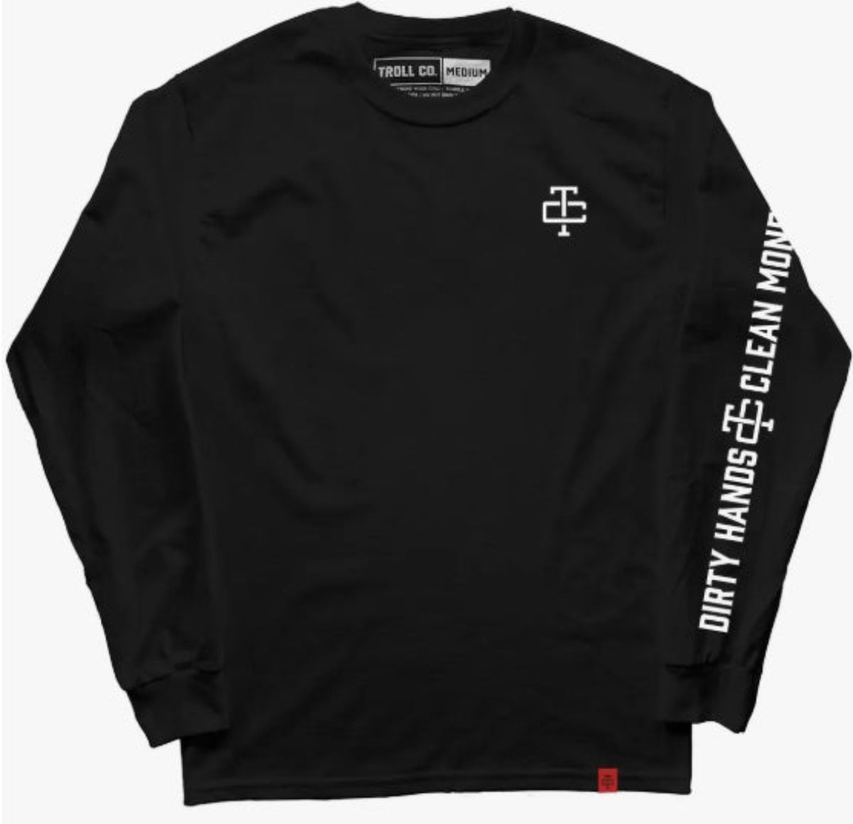 Troll Co. Men&#39;s Grit &quot;Dirty Hands Clean Money&quot; Long Sleeve T-Shirt - Work World - Workwear, Work Boots, Safety Gear