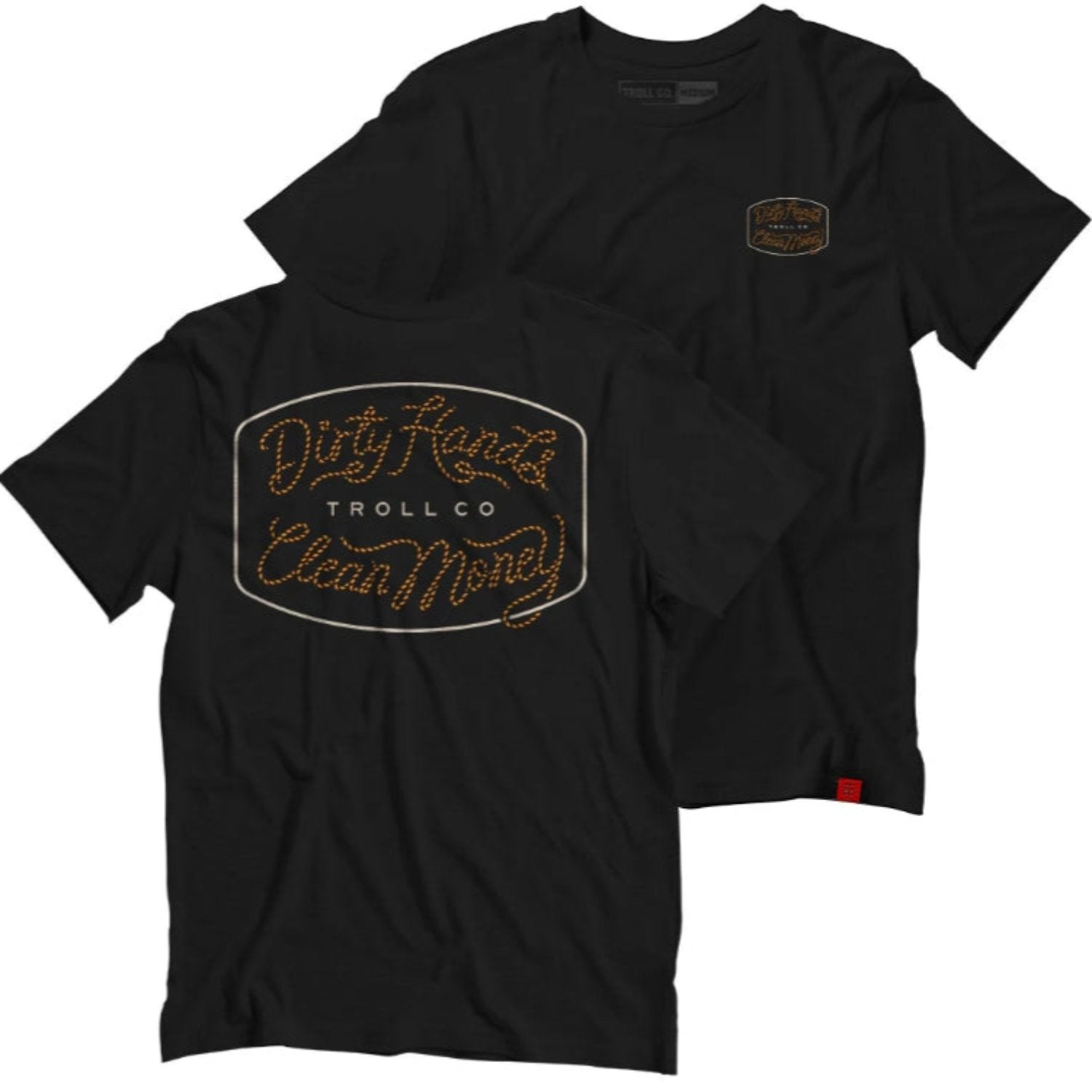 Troll Co. Men's Howdy "Dirty Hands Clean Money" T-Shirt - Work World - Workwear, Work Boots, Safety Gear