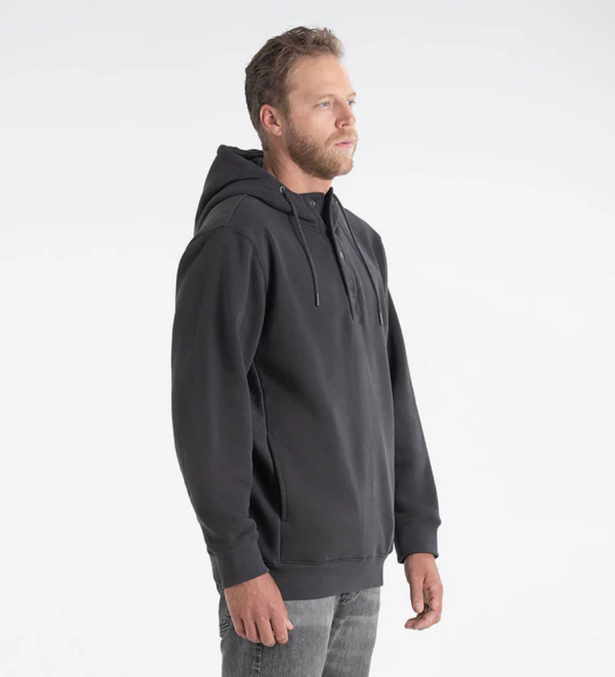 Thorogood Men&#39;s Snap Neck Heavyweight Hoodie - Work World - Workwear, Work Boots, Safety Gear