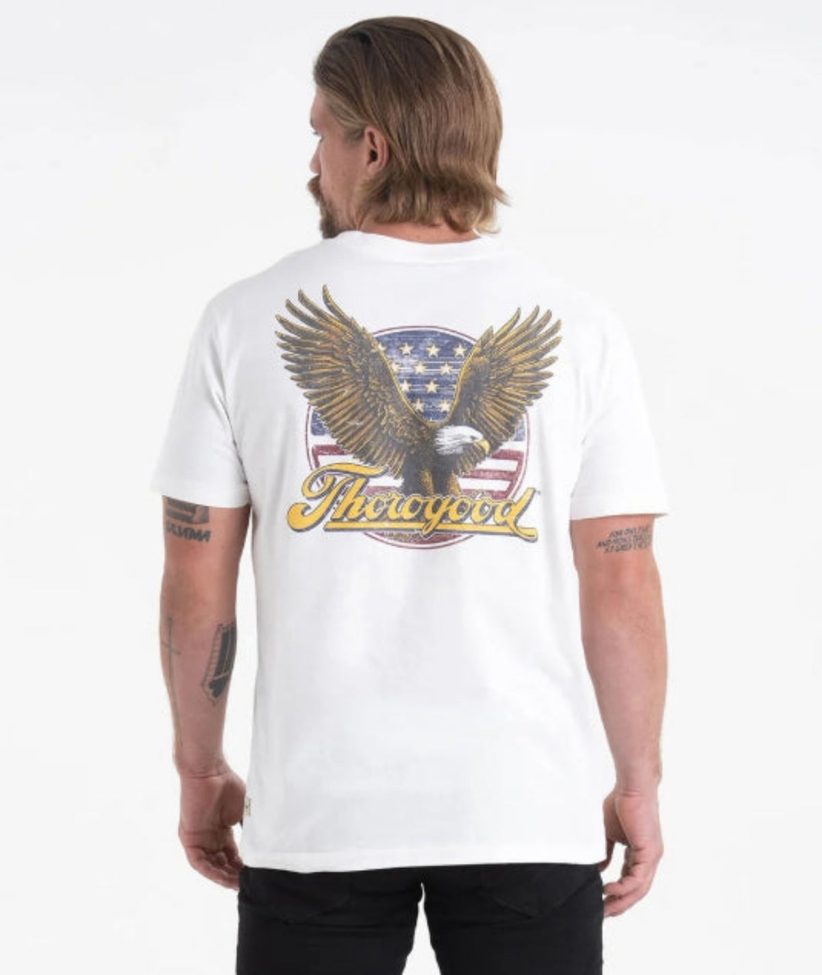 Thorogood Men&#39;s Freedom Eagle Graphic Short Sleeve T-Shirt - Work World - Workwear, Work Boots, Safety Gear