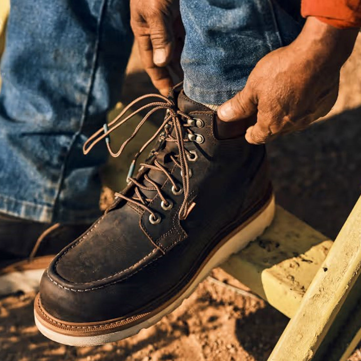 Tecovas Men&#39;s LongHaul Waterproof 6&quot; Moc Comp Toe Work Boot - Work World - Workwear, Work Boots, Safety Gear