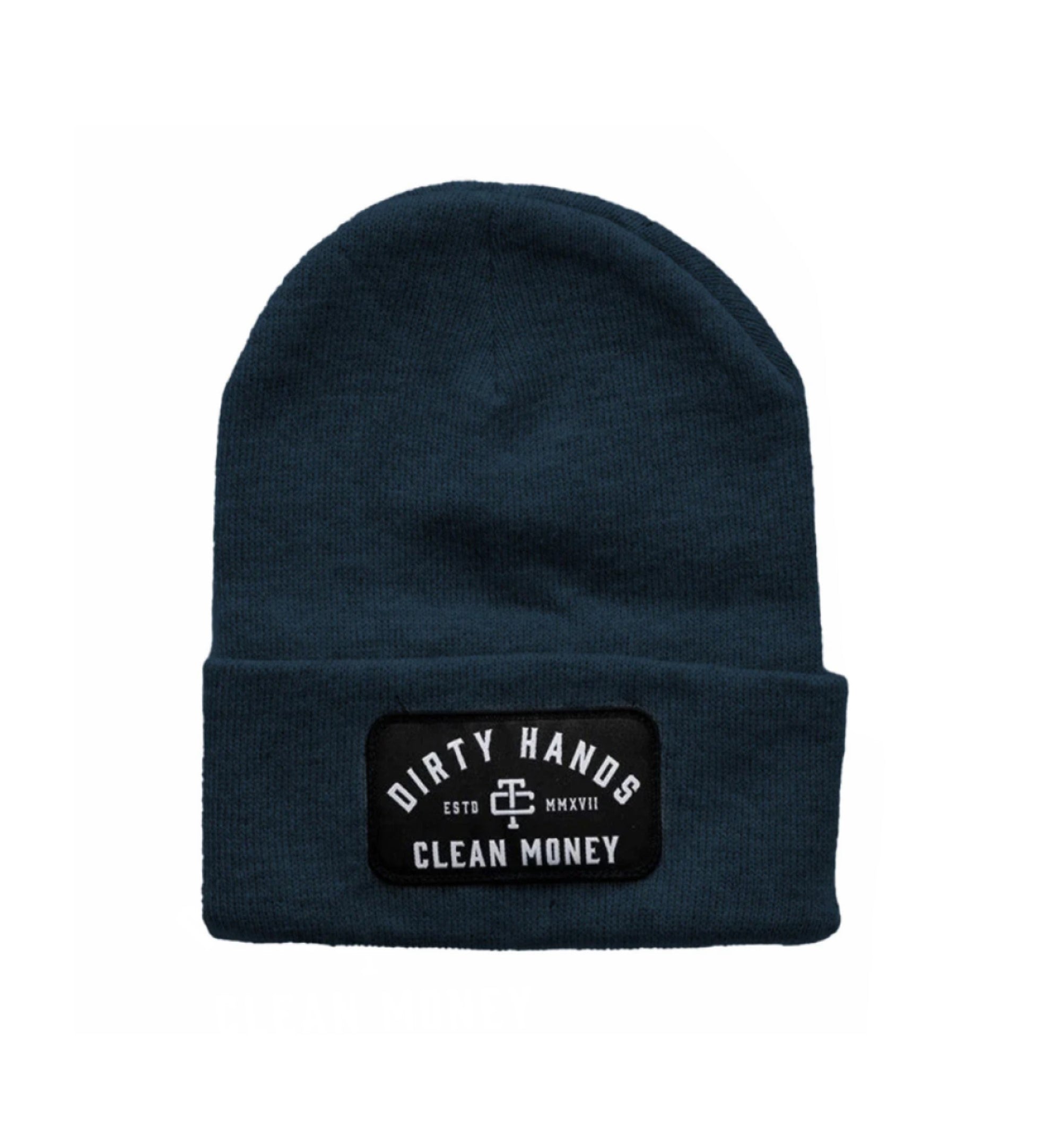 Troll Co. Premium "Dirty Hands Clean Money" Patch Knit Beanie - Work World - Workwear, Work Boots, Safety Gear