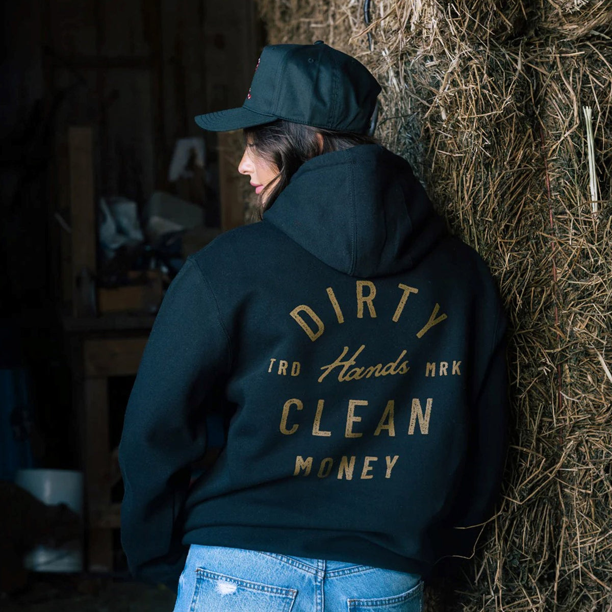 Troll Co. Women&#39;s Juno &quot;Dirty Hands Clean Money&quot; Hoodie - Work World - Workwear, Work Boots, Safety Gear