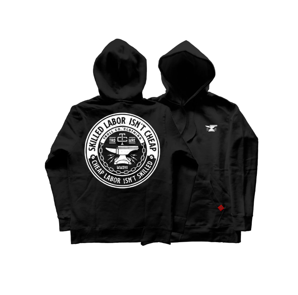 Troll Co. Men&#39;s &quot;Skilled Labor Isn&#39;t Cheap&quot; Graphic Hoodie - Work World - Workwear, Work Boots, Safety Gear