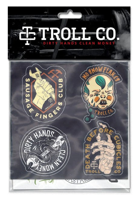 Troll Co. Hard Hat Stickers 9-Pack - Work World - Workwear, Work Boots, Safety Gear