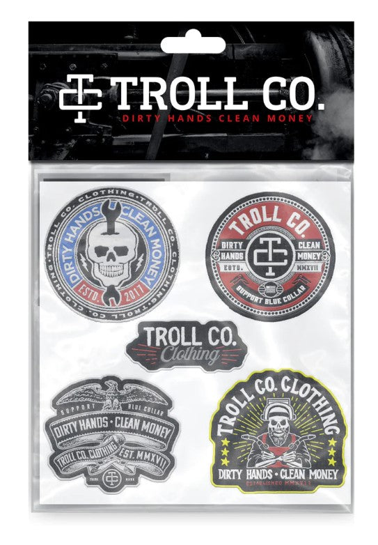 Troll Co. Stitched Up Hard Hat Stickers 10-Pack - Work World - Workwear, Work Boots, Safety Gear