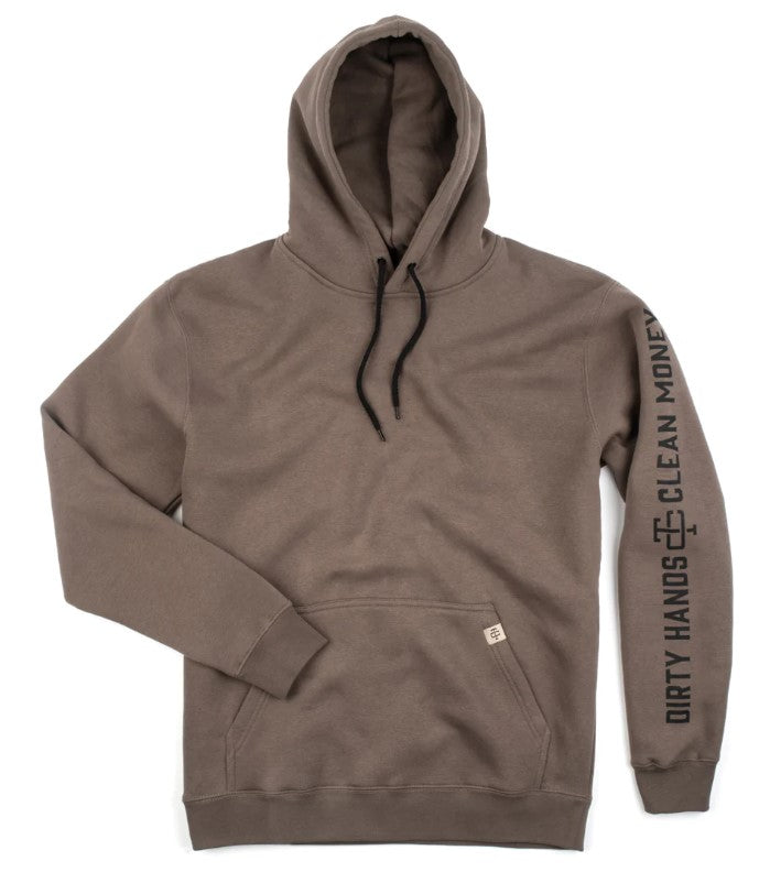 Troll Co. Men's Drudge "Dirty Hands Clean Money" Graphic Sleeve Hoodie - Work World - Workwear, Work Boots, Safety Gear