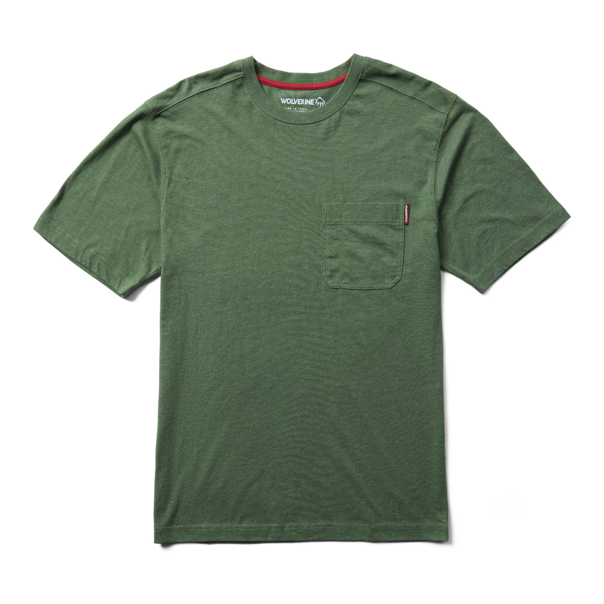 Wolverine Men&#39;s Classic Pocket Short Sleeve T-Shirt - Work World - Workwear, Work Boots, Safety Gear