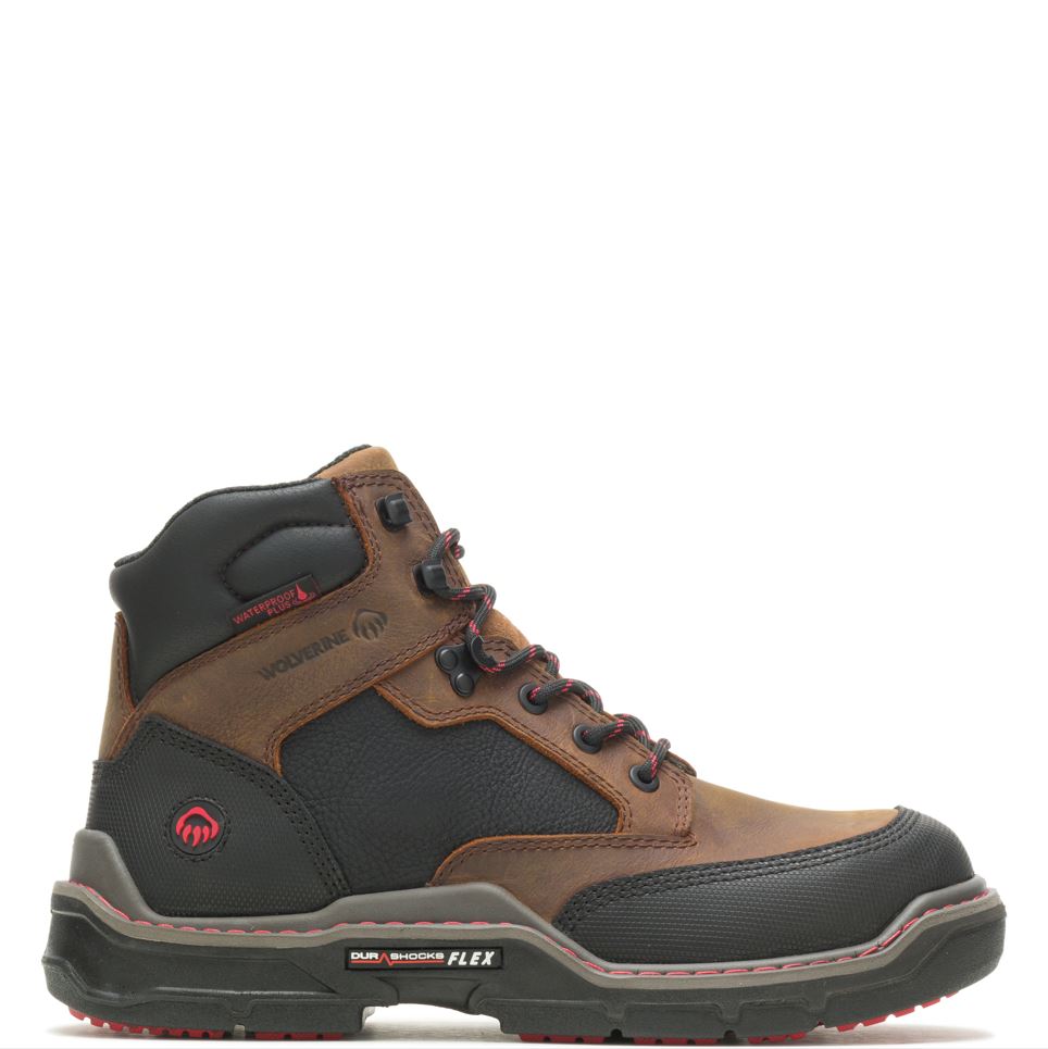Wolverine Raider Durashocks® Heavy Duty 6" Waterproof Comp Toe Work Boot - Work World - Workwear, Work Boots, Safety Gear