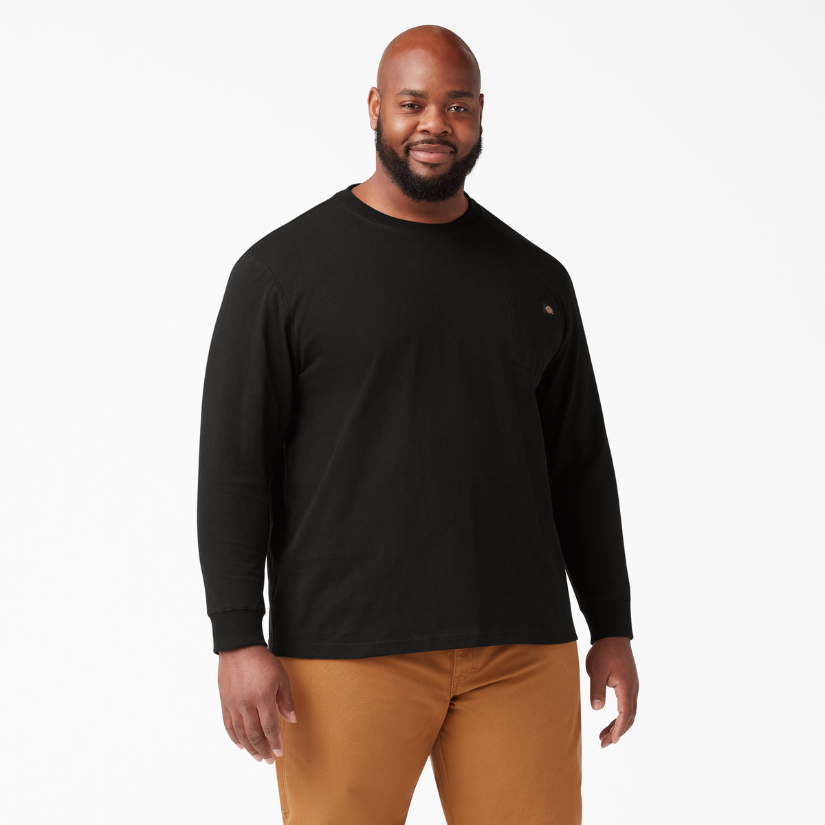Dickies Men&#39;s Heavyweight Long Sleeve Crew Neck T-Shirt - Work World - Workwear, Work Boots, Safety Gear