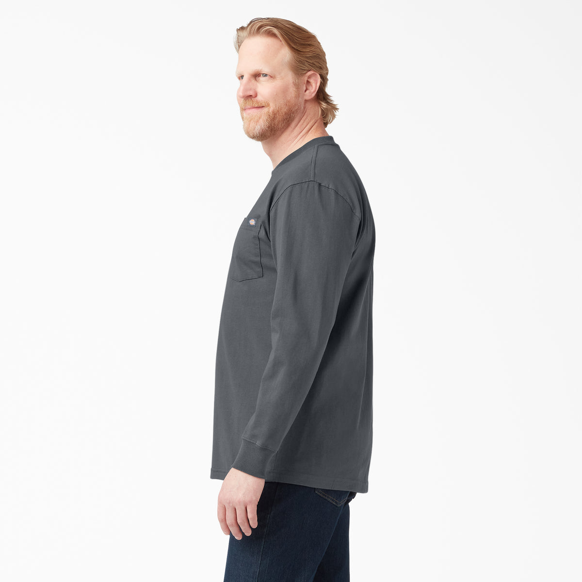 Dickies Men&#39;s Heavyweight Long Sleeve Crew Neck T-Shirt - Work World - Workwear, Work Boots, Safety Gear