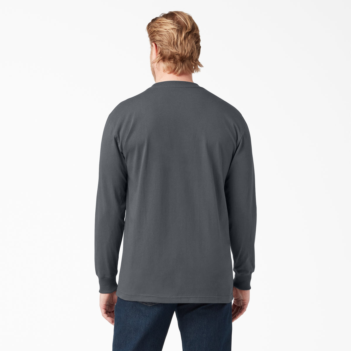 Dickies Men&#39;s Heavyweight Long Sleeve Crew Neck T-Shirt - Work World - Workwear, Work Boots, Safety Gear