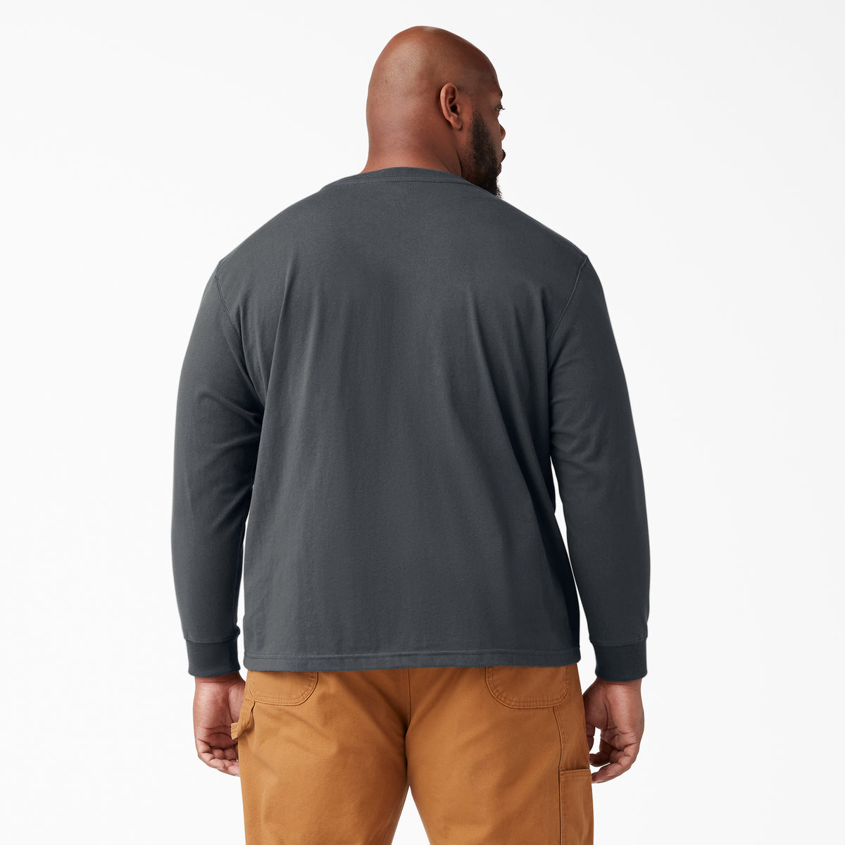 Dickies Men&#39;s Heavyweight Long Sleeve Crew Neck T-Shirt - Work World - Workwear, Work Boots, Safety Gear