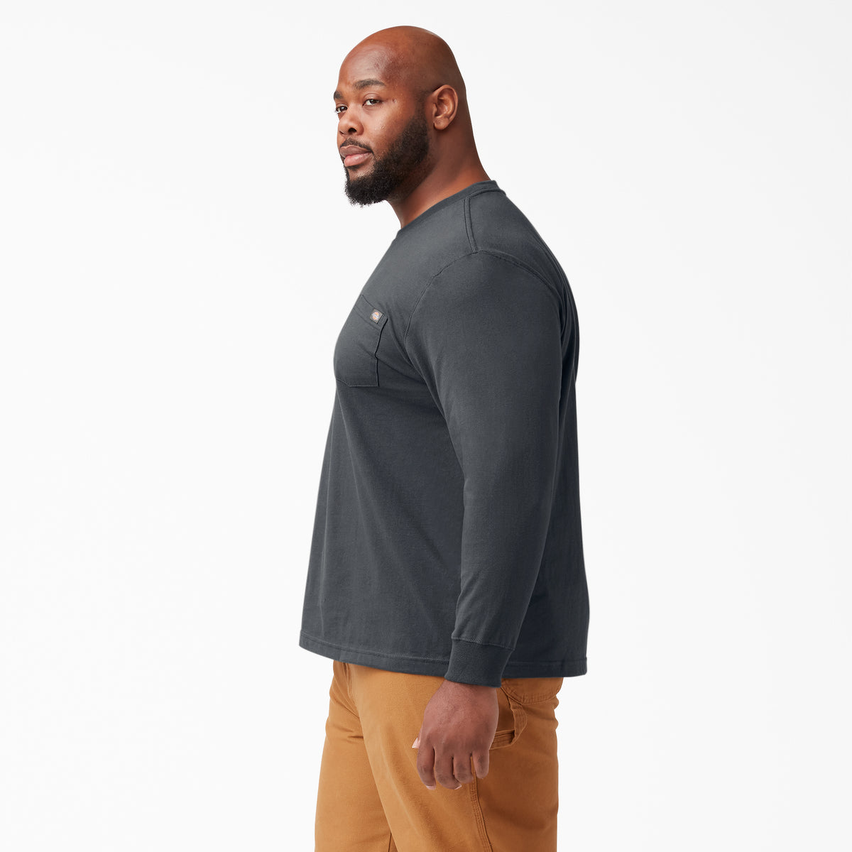 Dickies Men&#39;s Heavyweight Long Sleeve Crew Neck T-Shirt - Work World - Workwear, Work Boots, Safety Gear