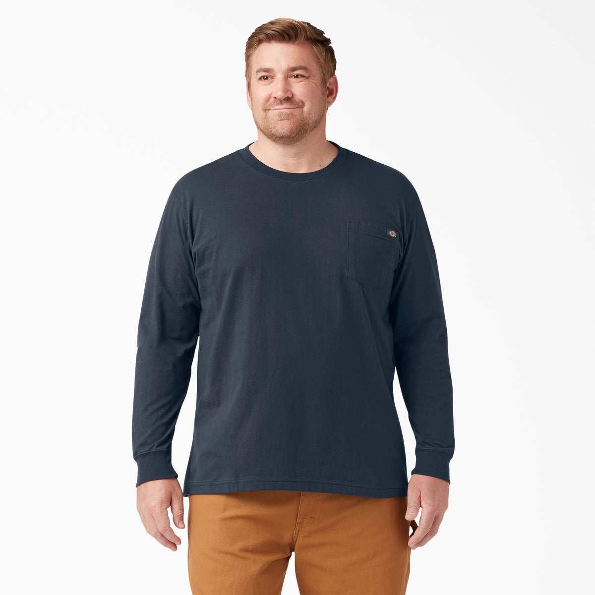 Dickies Men&#39;s Heavyweight Long Sleeve Crew Neck T-Shirt - Work World - Workwear, Work Boots, Safety Gear