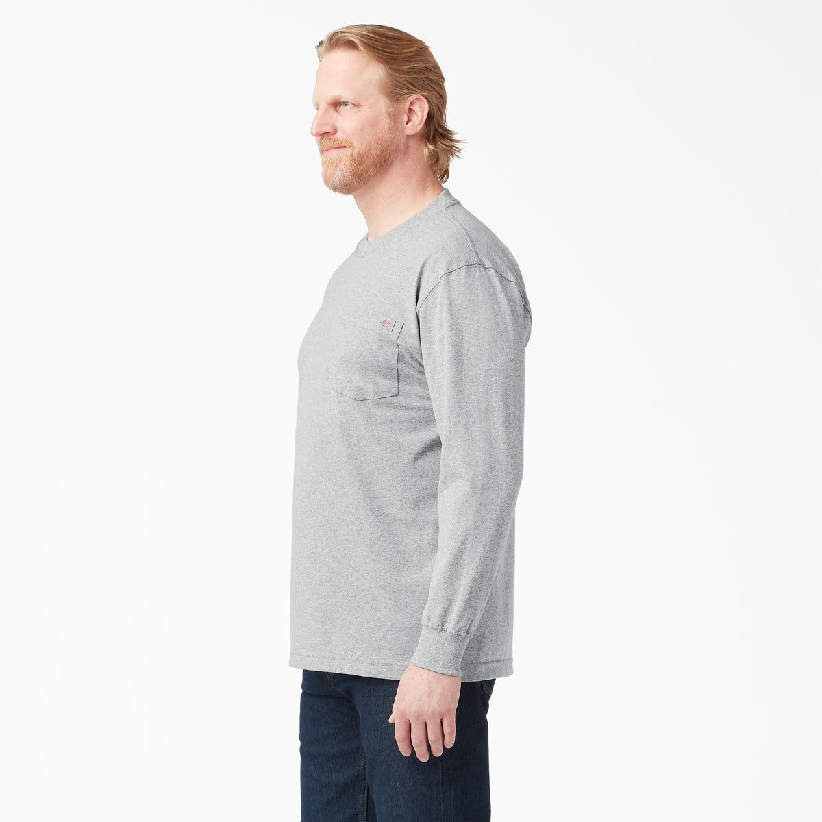 Dickies Men&#39;s Heavyweight Long Sleeve Crew Neck T-Shirt - Work World - Workwear, Work Boots, Safety Gear