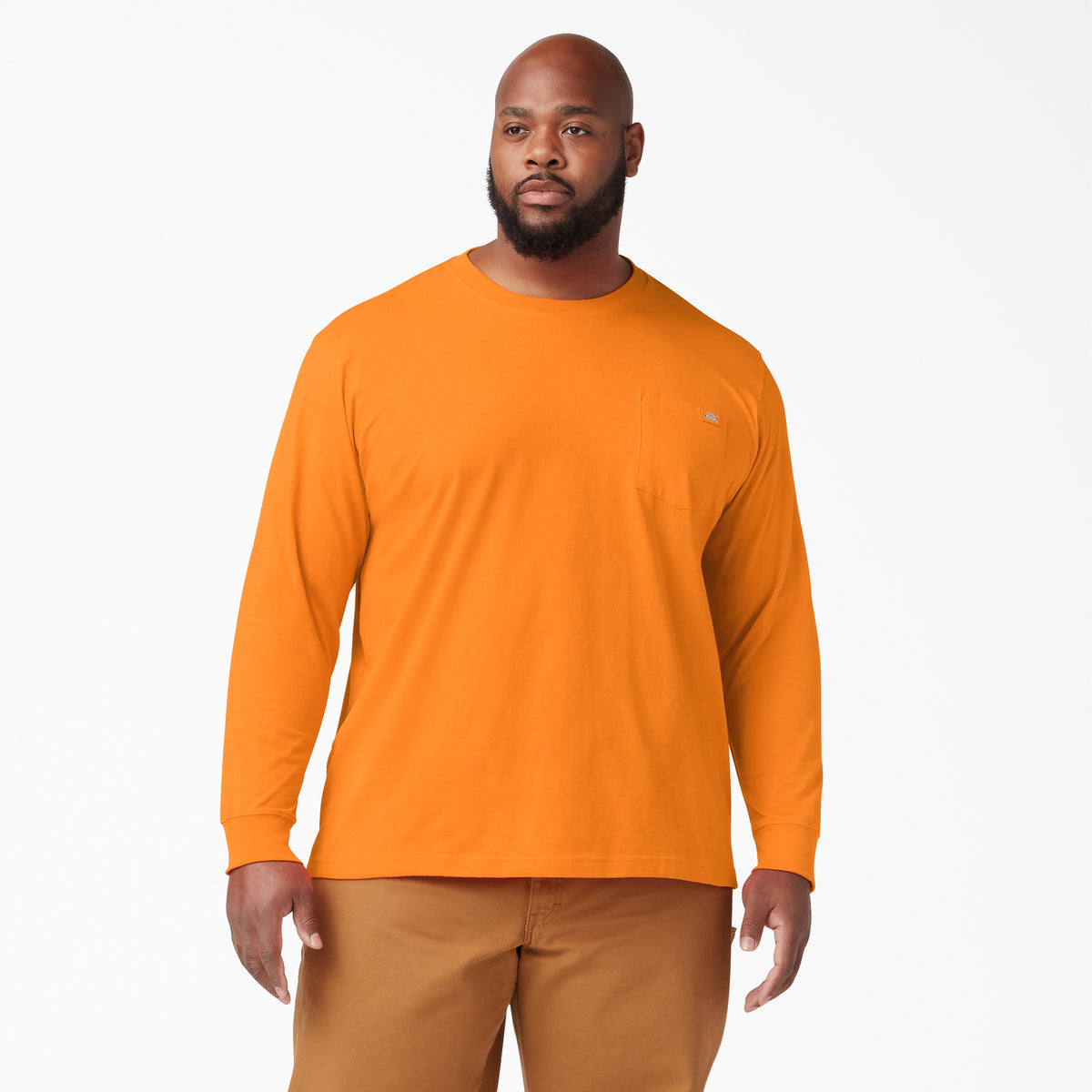 Dickies Men&#39;s Heavyweight Long Sleeve Crew Neck T-Shirt - Work World - Workwear, Work Boots, Safety Gear