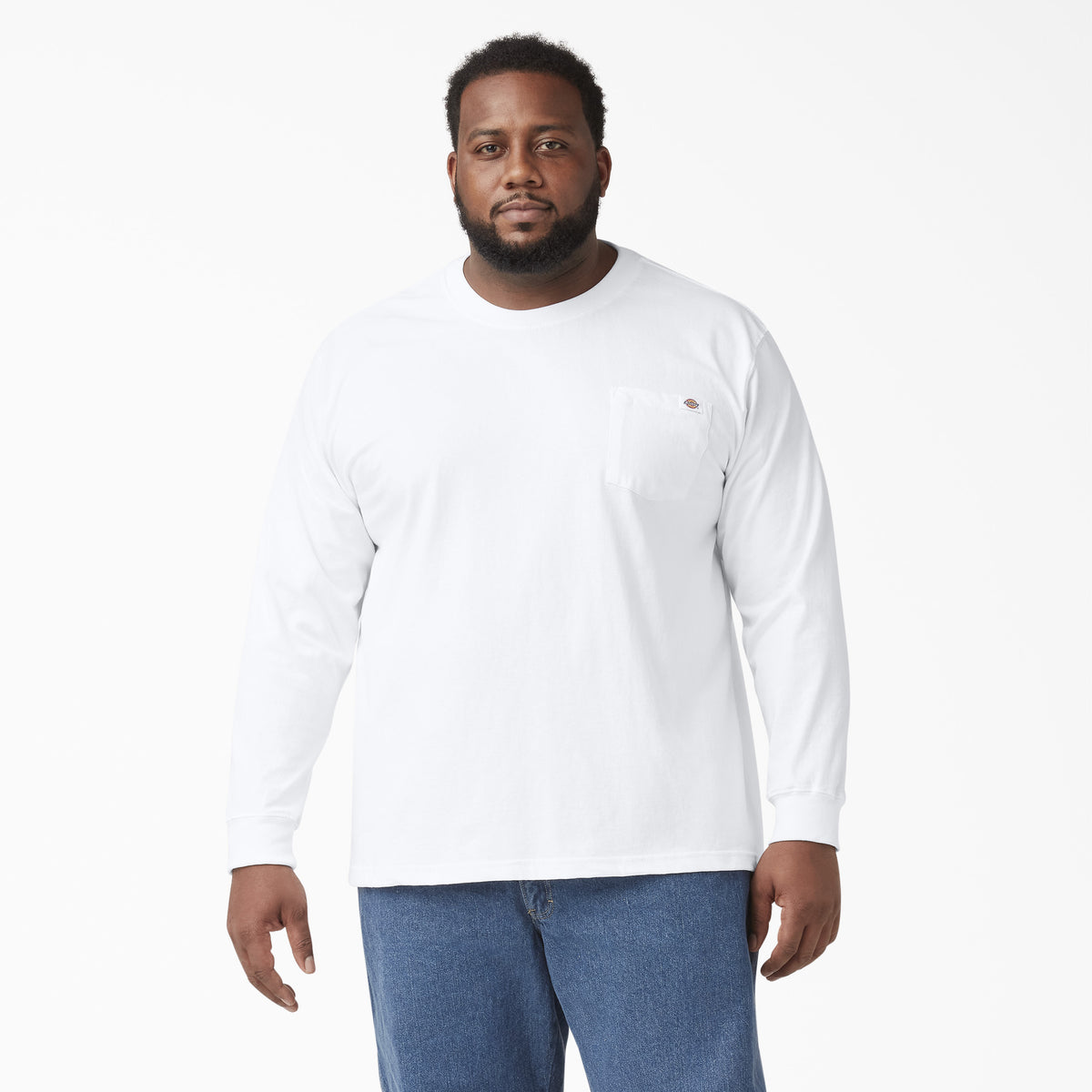 Dickies Men&#39;s Heavyweight Long Sleeve Crew Neck T-Shirt - Work World - Workwear, Work Boots, Safety Gear