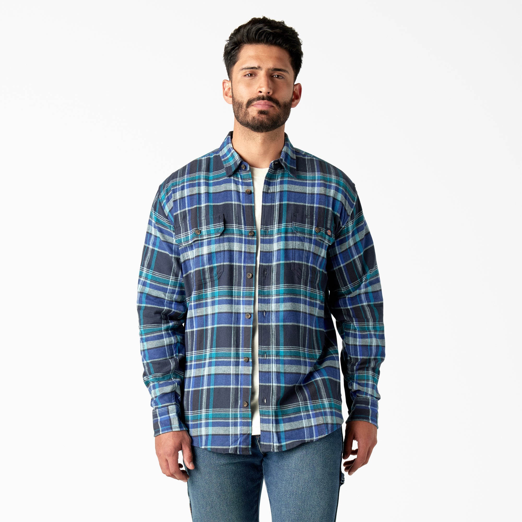 Dickies Men's Flex Long Sleeve Flannel Shirt - Work World - Workwear, Work Boots, Safety Gear