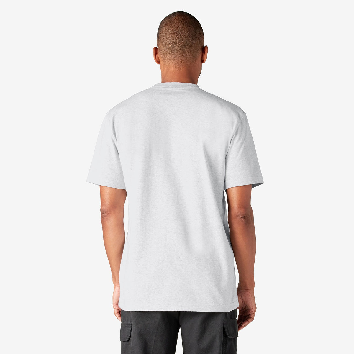 Dickies Men&#39;s Heavyweight Short Sleeve Pocket T-Shirt_Ash Gray - Work World - Workwear, Work Boots, Safety Gear